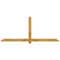 Ekena Millwork Eugene Rough Sawn Timber Gable Bracket, Western Red Cedar, 84"W x 35"H x 2"D x 4"F, 10/12 Pitch GBW084X35X0204EUG00RWR - alternate 1